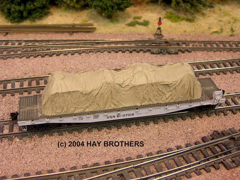 Fits 60 Foot & Larger Flatcars Blue Color Hay Bros TARP COVERED PIPE LOAD 