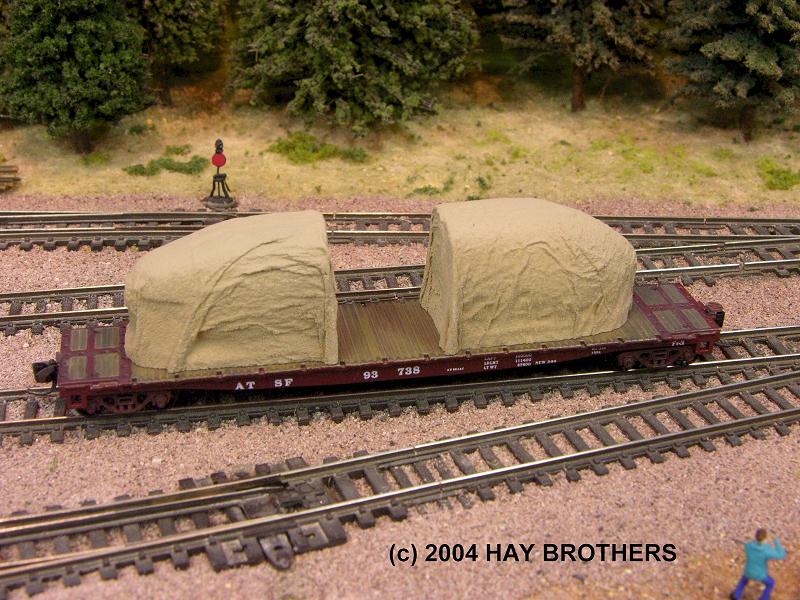 Hay Brothers 40' TARP COVERED LOAD #1 Tan Fits Flatcars & Gondolas 
