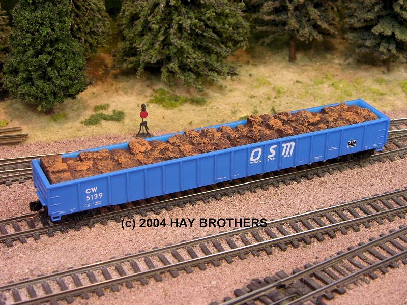 LOAD Hay Brothers SAND FRACKING SAND Fits Micro-Trains 33ft Twin-Bay Hoppers 