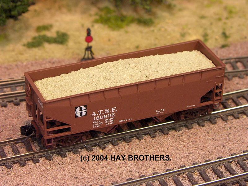 Fits MicroTrains 33' Twin-Bay Hoppers Hay Brothers METALLURGICAL COKE LOAD 